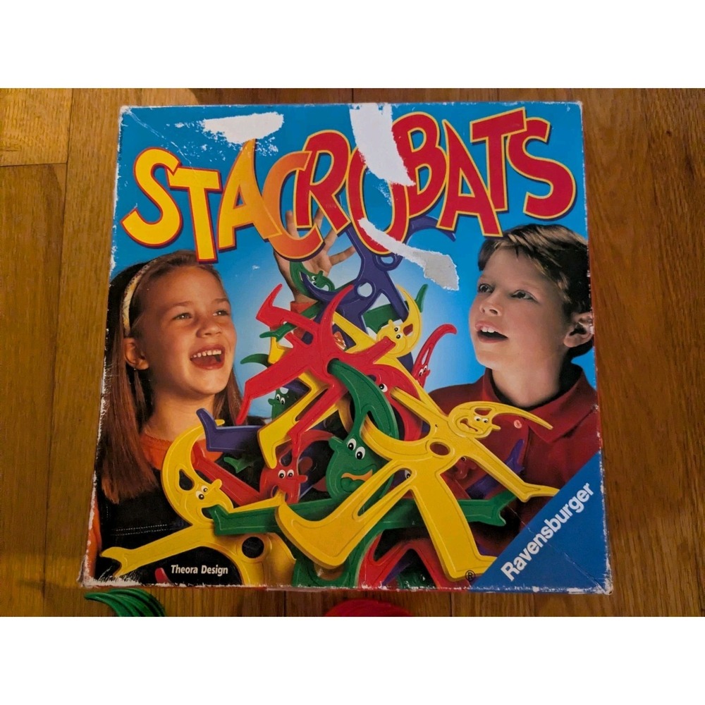VTG Ravensburger Stacrobats Game 1999 Family Age 5+ Stacking Balance